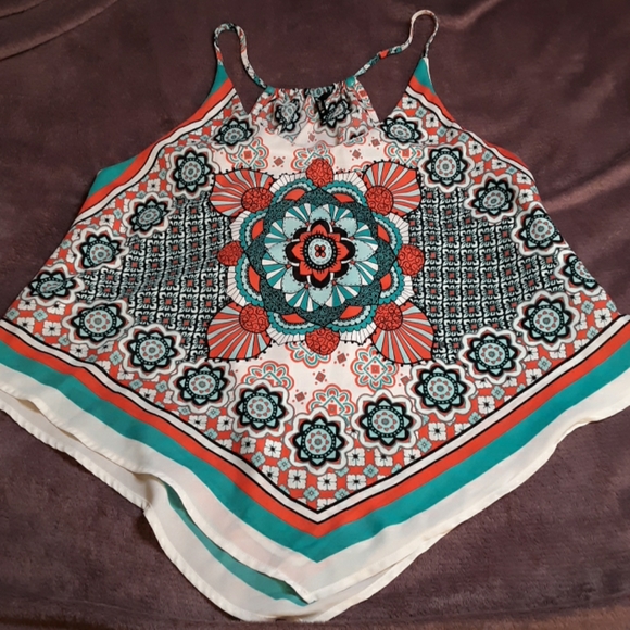 HeartSoul Tops - HeartSoul Boho Handkerchief Style Tank Top